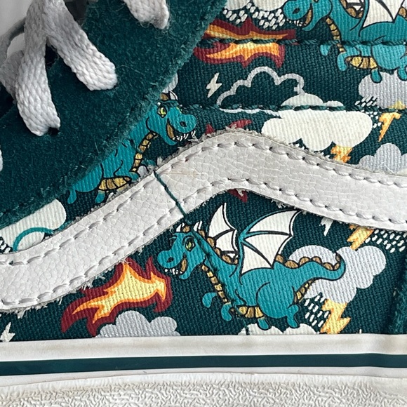 VANS Off the Wall Green Dragons - Picture 3 of 9